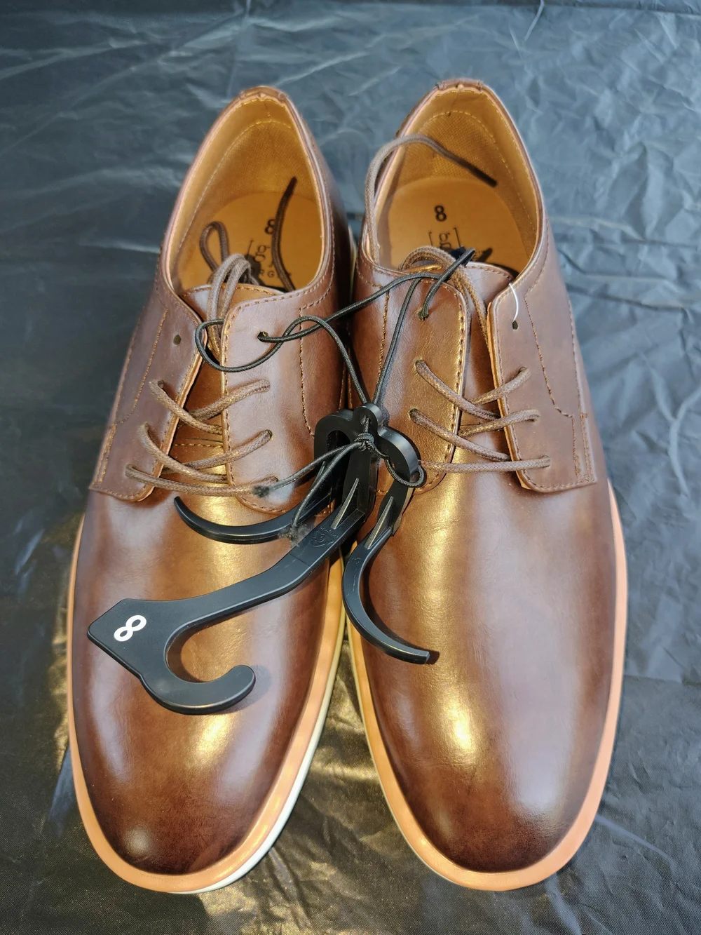George Men's Oxfords & Derbys with White Soles Size 8/ Has A Stain On The Sole